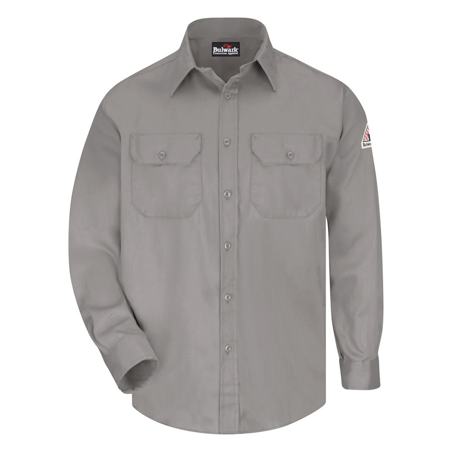 Carhartt 104138 FR Gray Force Light Weight 4.7oz Long Sleeve Button Up  Performance Shirt, Product Details