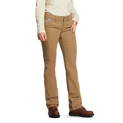 Ariat FR Ladies FR Stretch DuraLight Canvas Stackable Straight Leg Pant