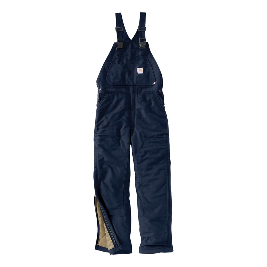 Carhartt Fr Duck Bib Overall Quilt Lined