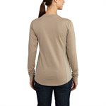 Carhartt FR Ladies Force Cotton Long-Sleeve Crewneck T-Shirt