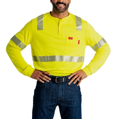 Lapco FR Hi-Viz Henley - Type R Class 2