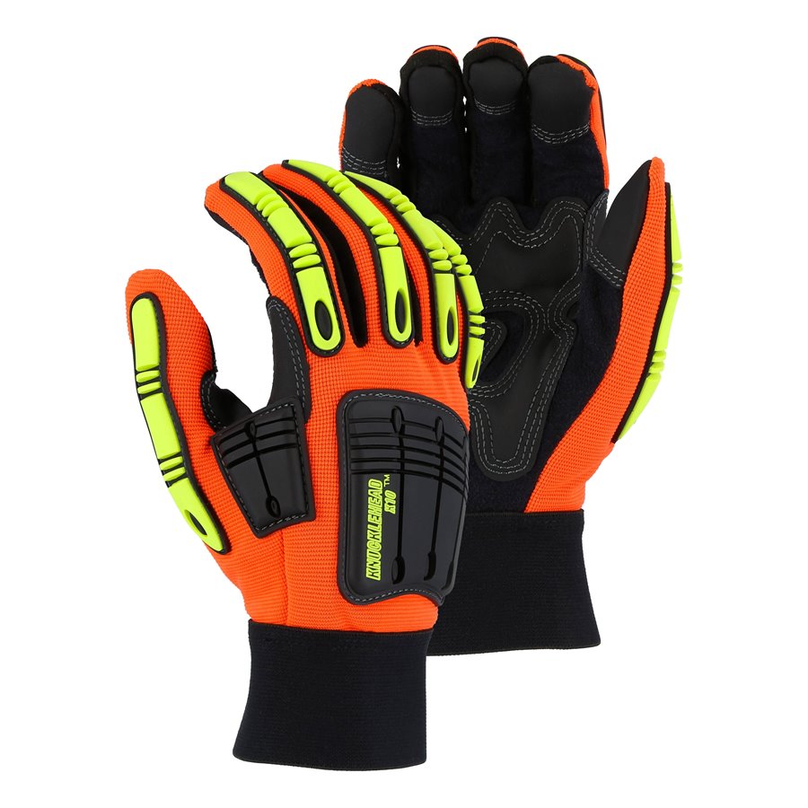 Majestic Synthetic Leather Hiviz Glove