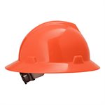 MSA V-Gard Full Brim Hard Hat w / Fas-Trac Suspension - Hi-Viz