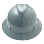 MSA V-Gard Full Brim Hard Hat w /  Fas-Trac Suspension