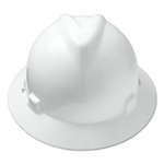 MSA V-Gard Full Brim Hard Hat w /  Fas-Trac Suspension