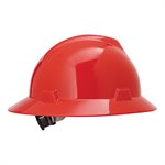 MSA V-Gard Full Brim Hard Hat w / Fas-Trac Suspension