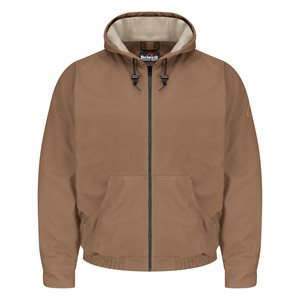 Bulwark FR Heavyweight Brown Duck Hooded Jacket