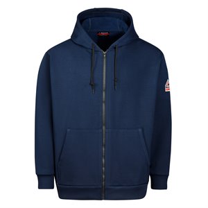 Bulwark FR Fleece Zip-Front Hooded Sweatshirt