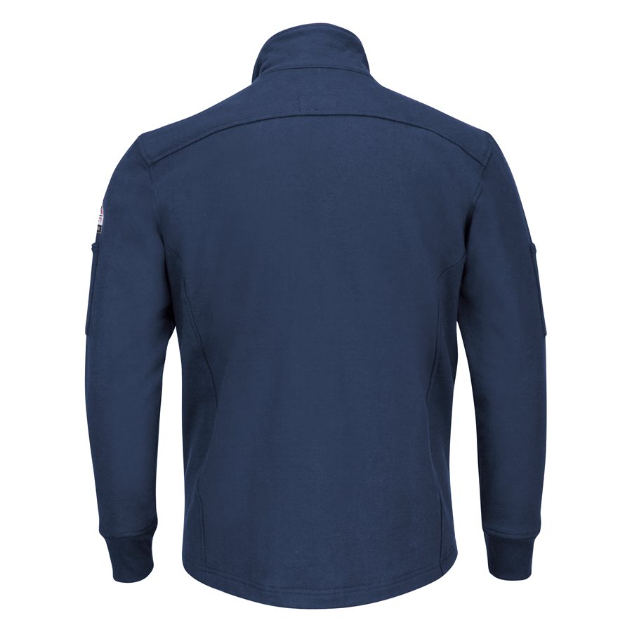 Bulwark FR 12.5oz Cotton Navy Fleece Jacket