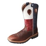 Twisted X Texas Flag Square Toe Work Boot