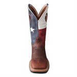 Twisted X Texas Flag Square Toe Work Boot